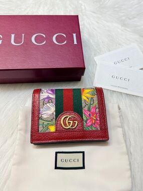 Gucci Ophidia GG Floral Bifold Wallet